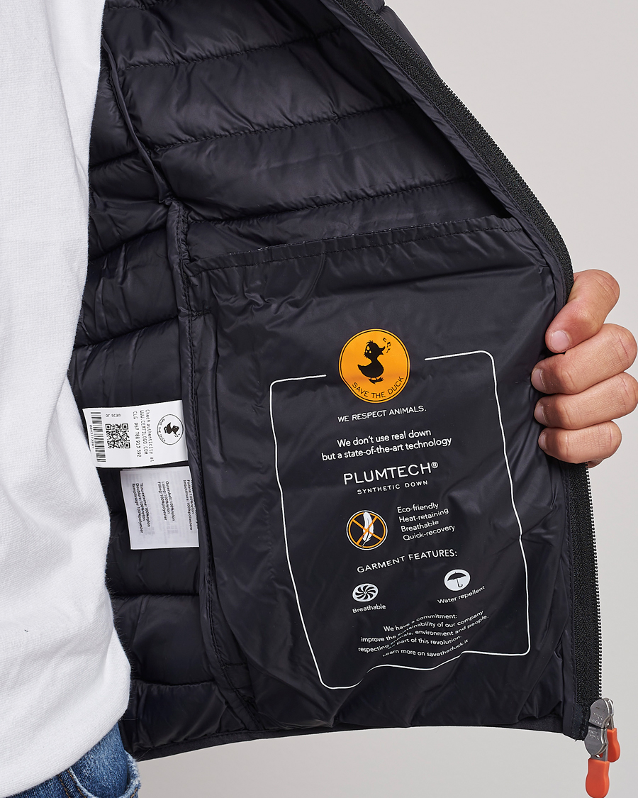 Herre | Jakker | Save The Duck | Donald Lightweight Padded Hooded Jacket Black