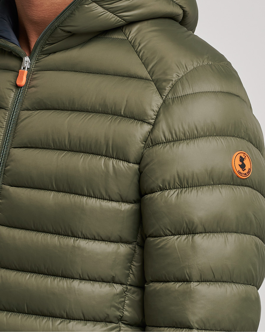 Herre | Jakker | Save The Duck | Donald Lightweight Padded Hooded Jacket Laurel Green