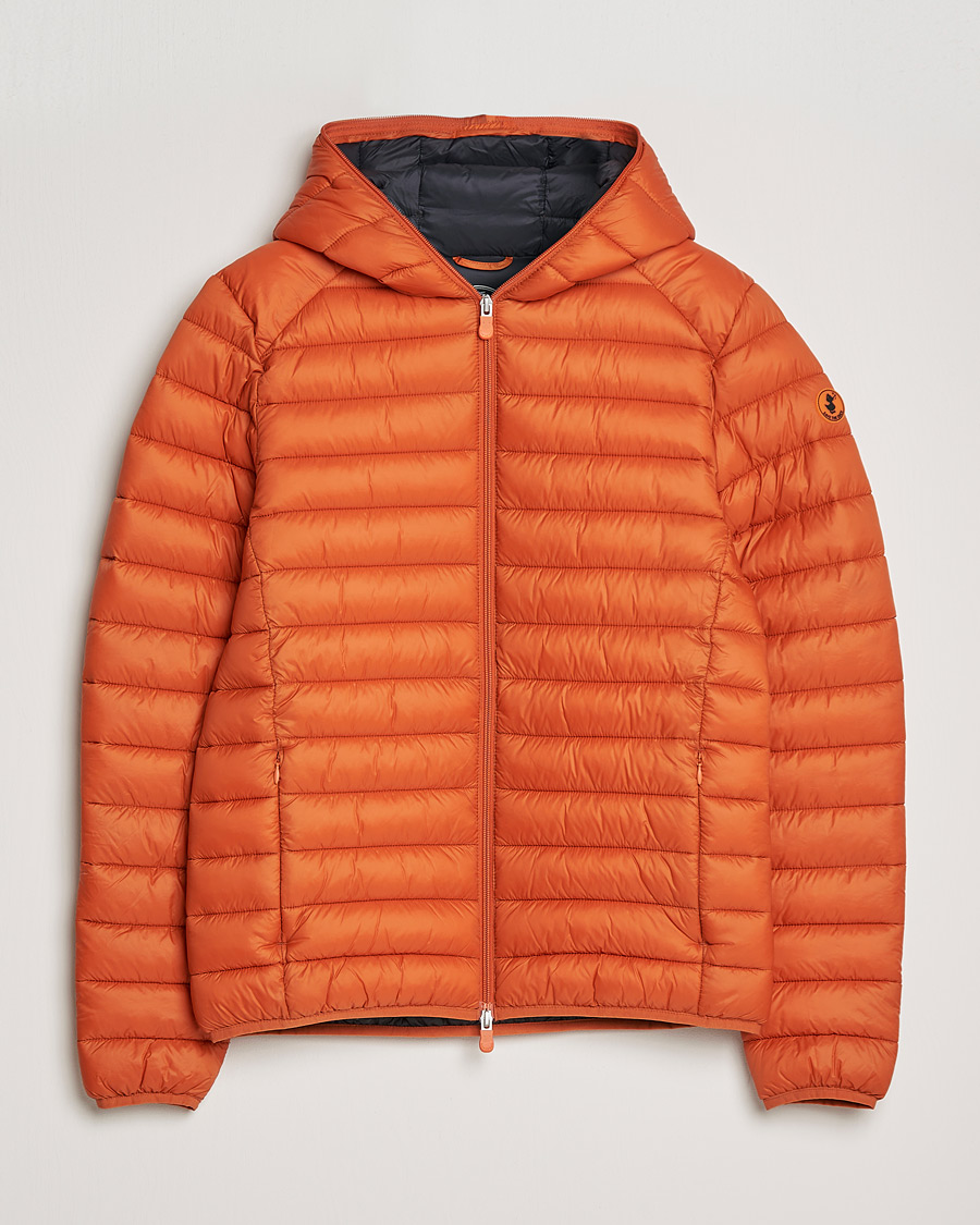 Herre | Jakker | Save The Duck | Donald Lightweight Padded Hooded Jacket Ginger Orange