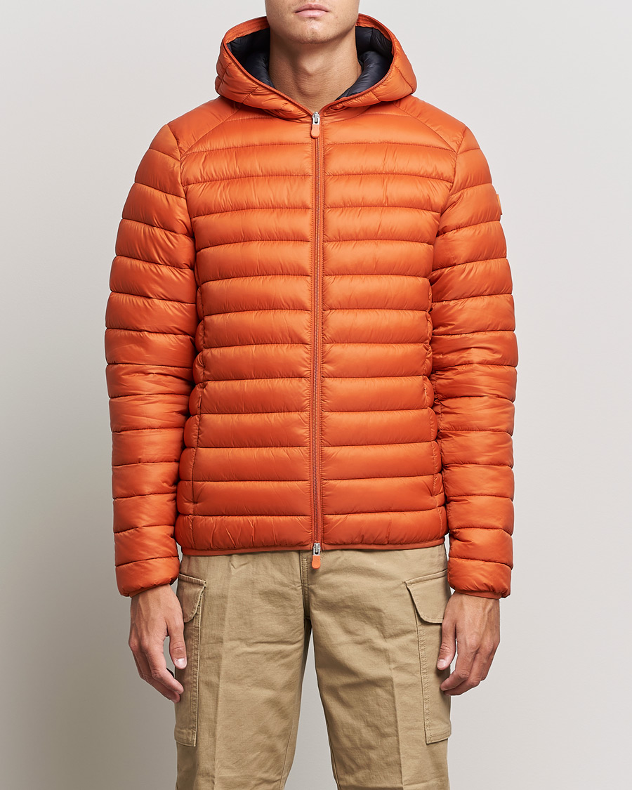 Herre | Jakker | Save The Duck | Donald Lightweight Padded Hooded Jacket Ginger Orange
