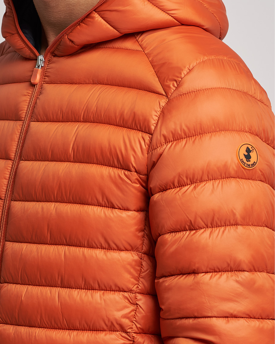 Herre | Jakker | Save The Duck | Donald Lightweight Padded Hooded Jacket Ginger Orange