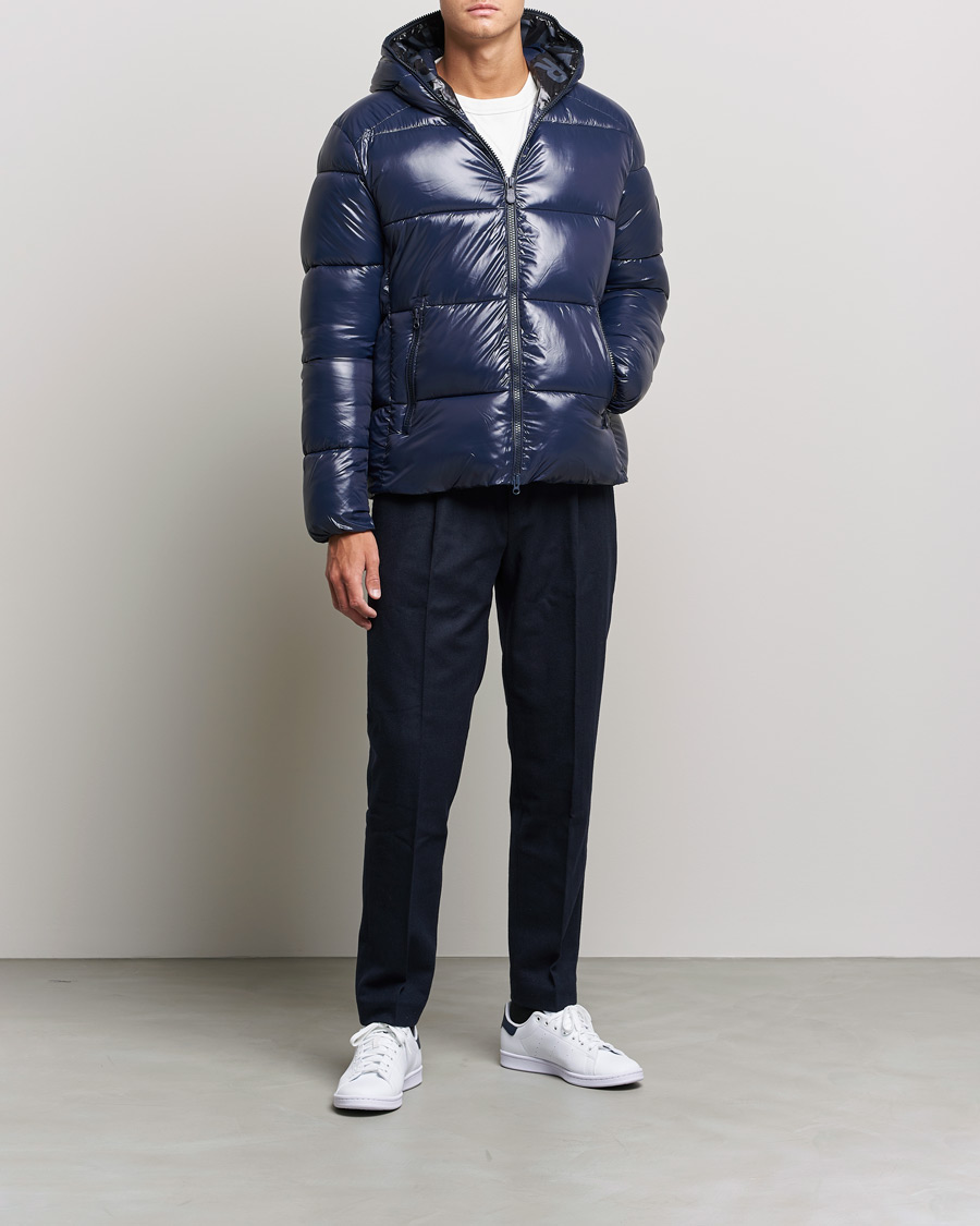Herre | Jakker | Save The Duck | Edgard Padded Puffer Blue Black