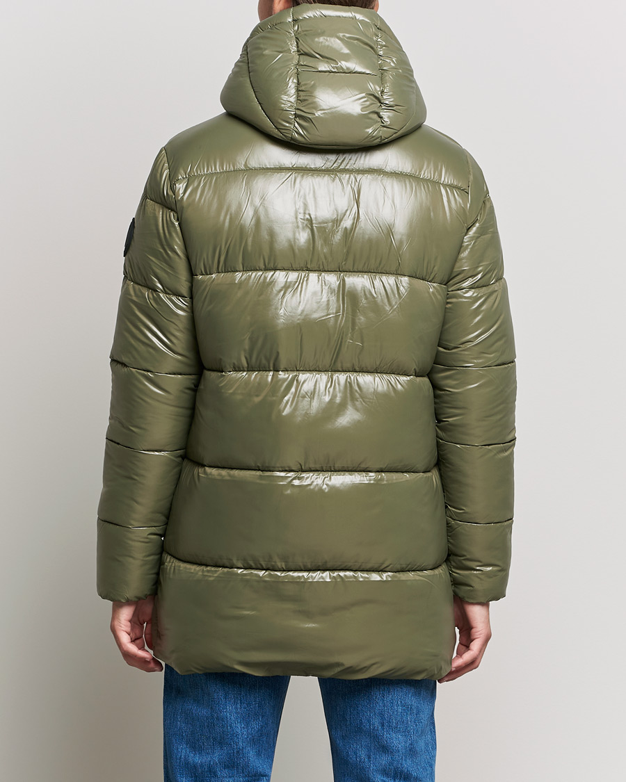 Herre | Jakker | Save The Duck | Christian Long Padded Puffer Jacket Laurel Green