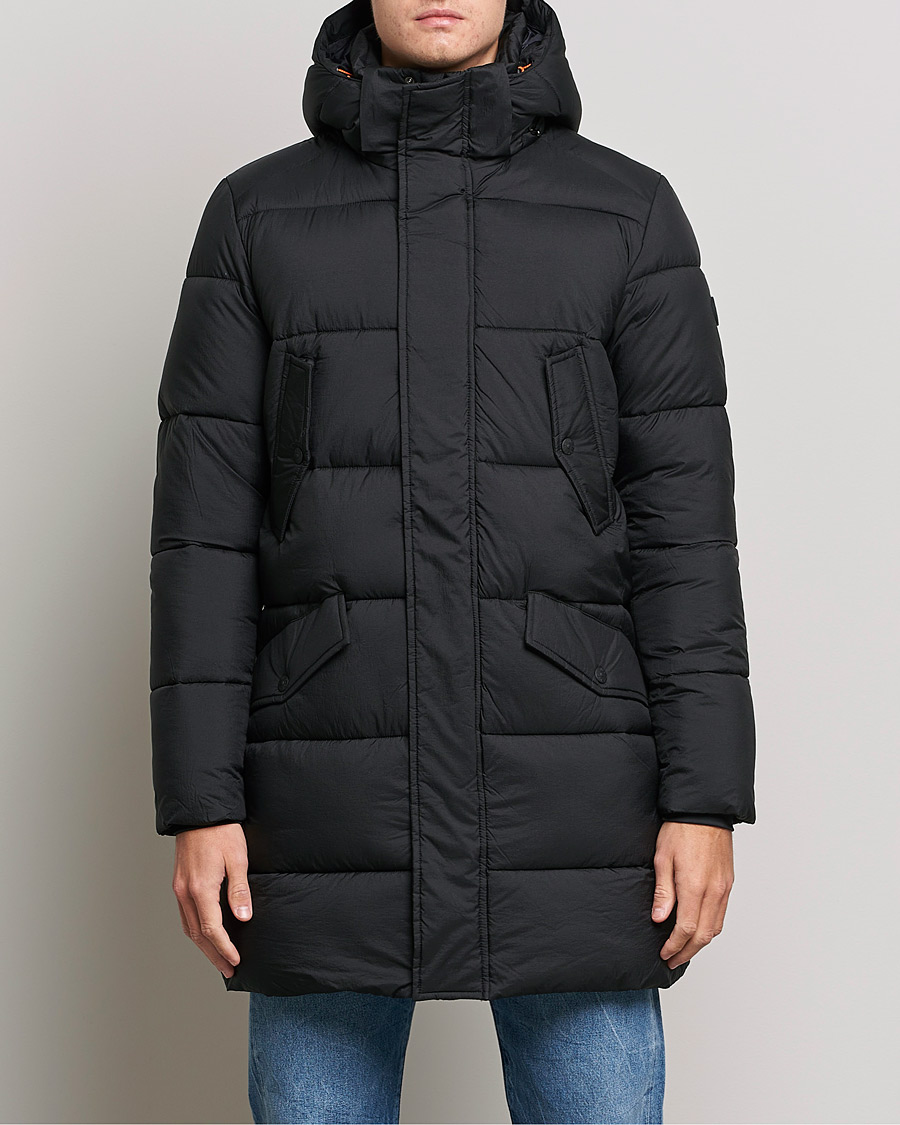 Herre | Jakker | Save The Duck | Jeremy Crinkle Nylon Parka Black