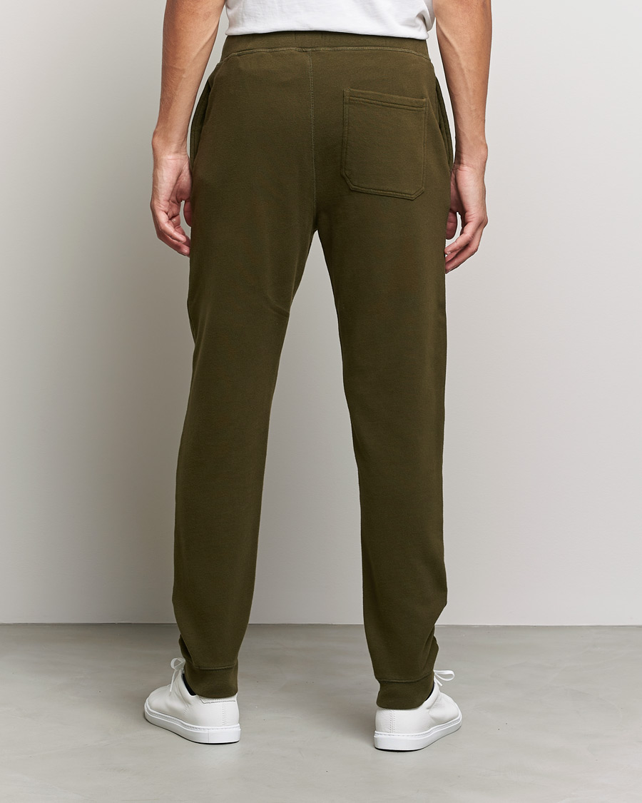 Herre | Bukser | Sunspel | Cotton Loopback Track Pants Dark Moss