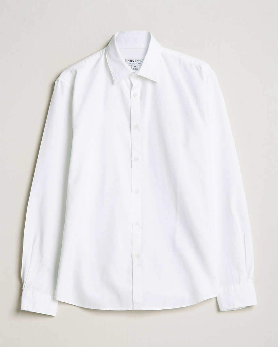 Herre | Oxfordskjorter | Sunspel | Cotton Oxford Shirt White