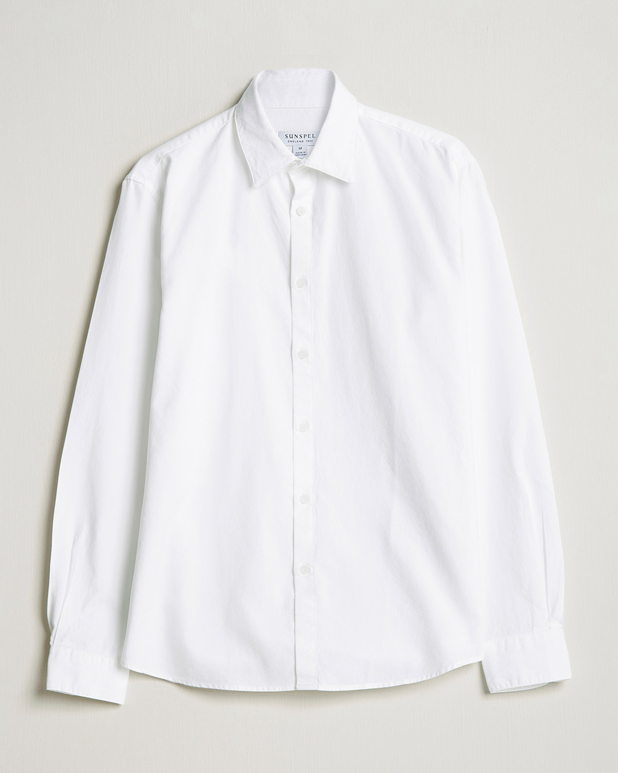 Herre |  | Sunspel | Casual Oxford Shirt White