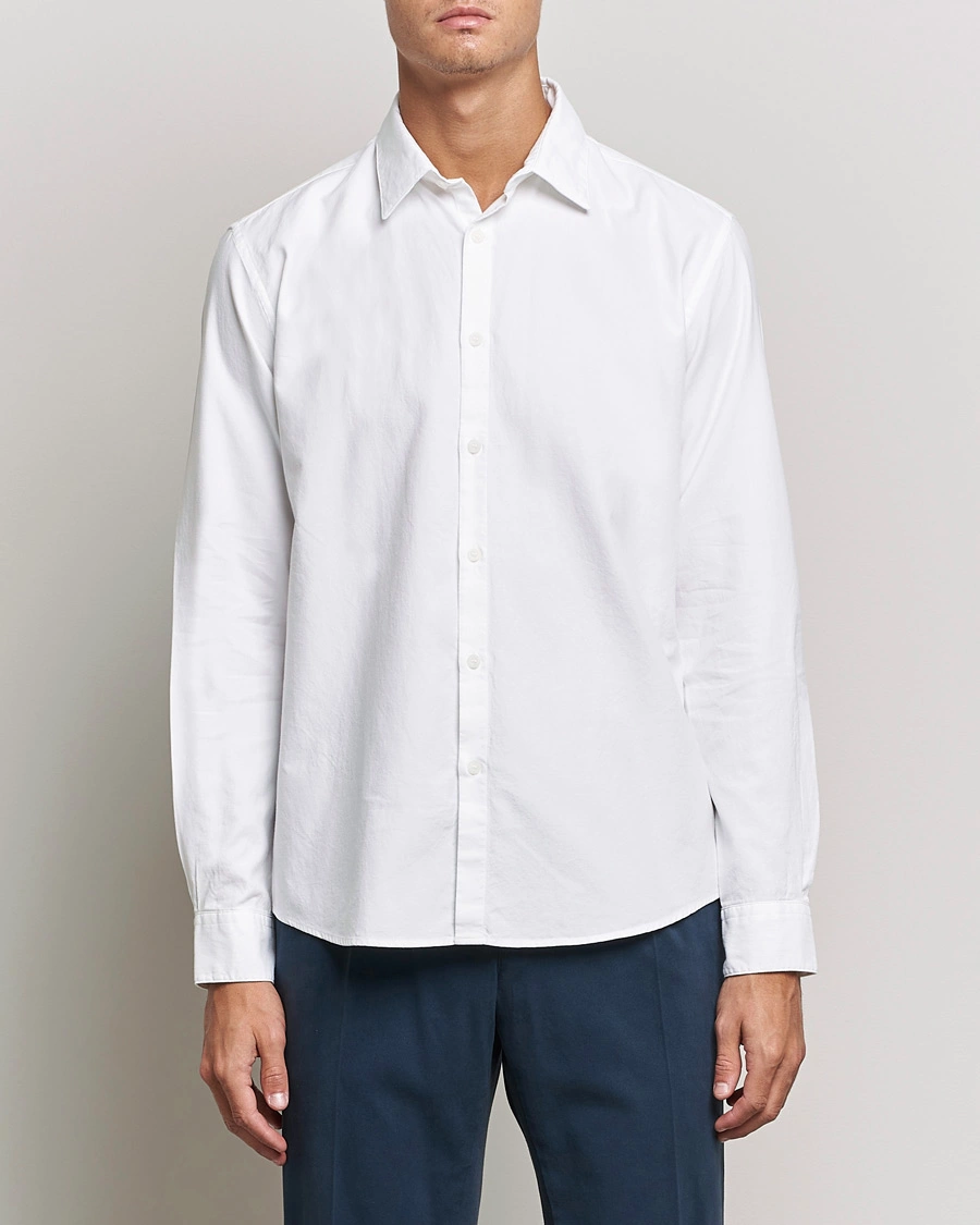 Herre |  | Sunspel | Casual Oxford Shirt White