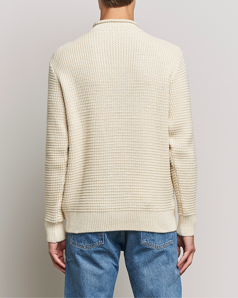 Herre | Trøjer | Sunspel | Fisherman Jumper Ecru