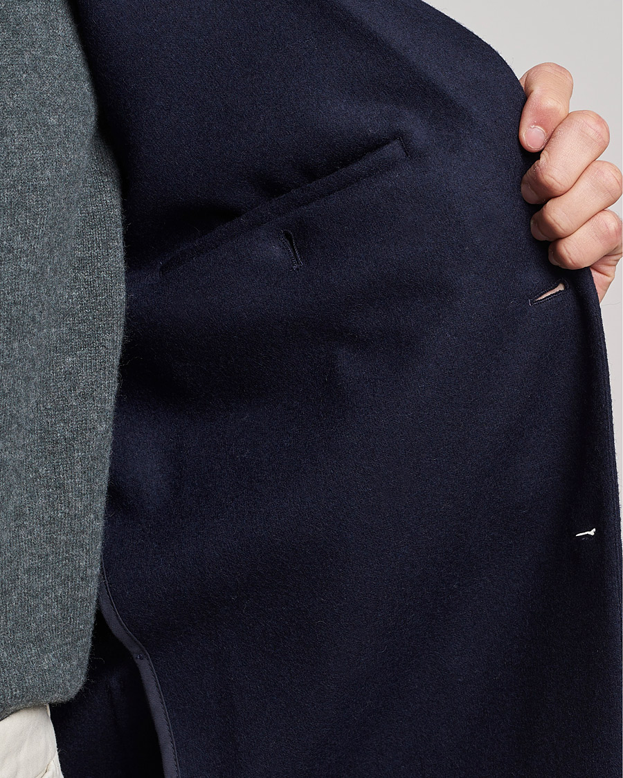 Herre | Blazere & jakker | Sunspel | Boiled Wool Jersey Blazer Navy