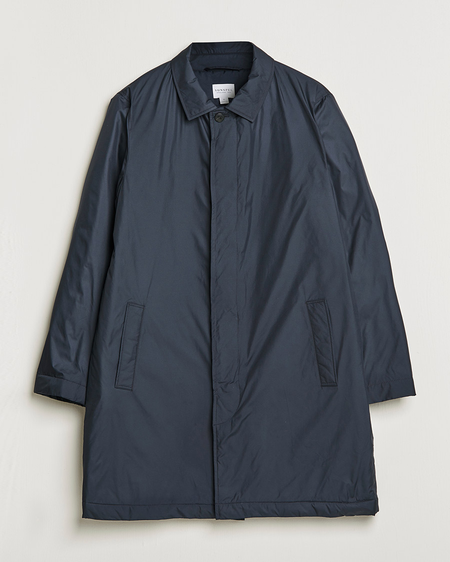 Herre | Jakker | Sunspel | Recycled Polyester Padded Coat Navy