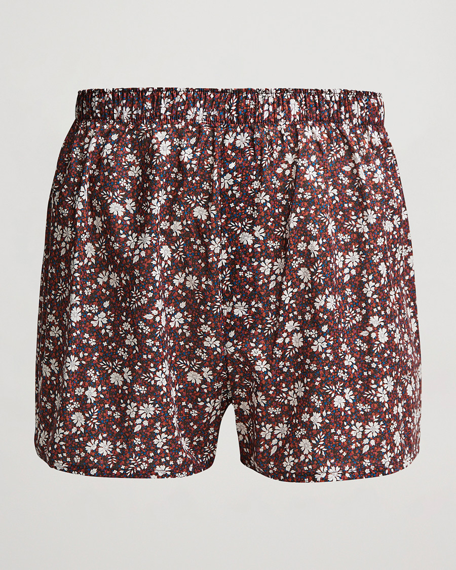 Herre | Undertøj | Sunspel | Liberty Printed Cotton Boxer Shorts Red