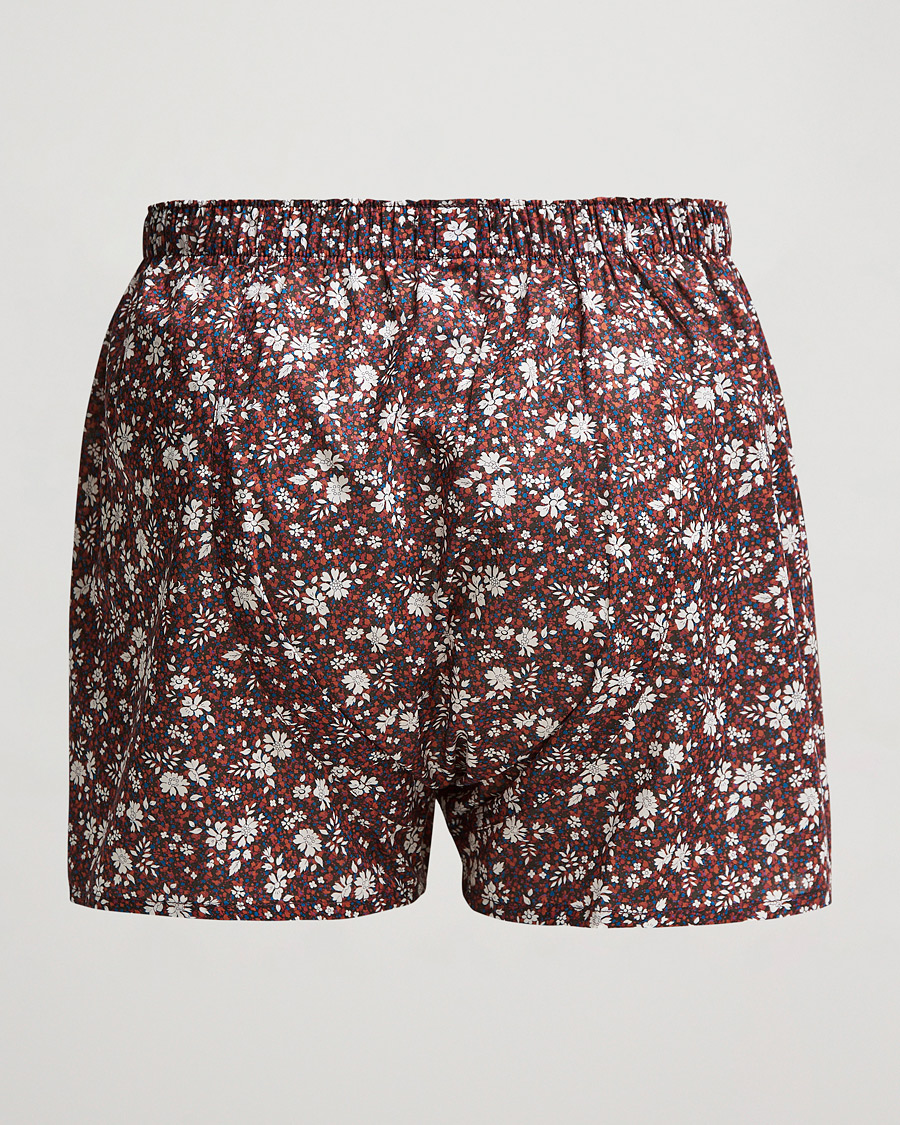 Herre | Boxershorts | Sunspel | Liberty Printed Cotton Boxer Shorts Red