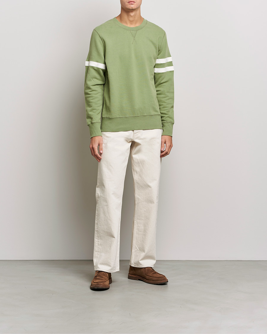Herre | Trøjer | Sunspel | Paul Weller Loopback Sweatshirt Dark Sage
