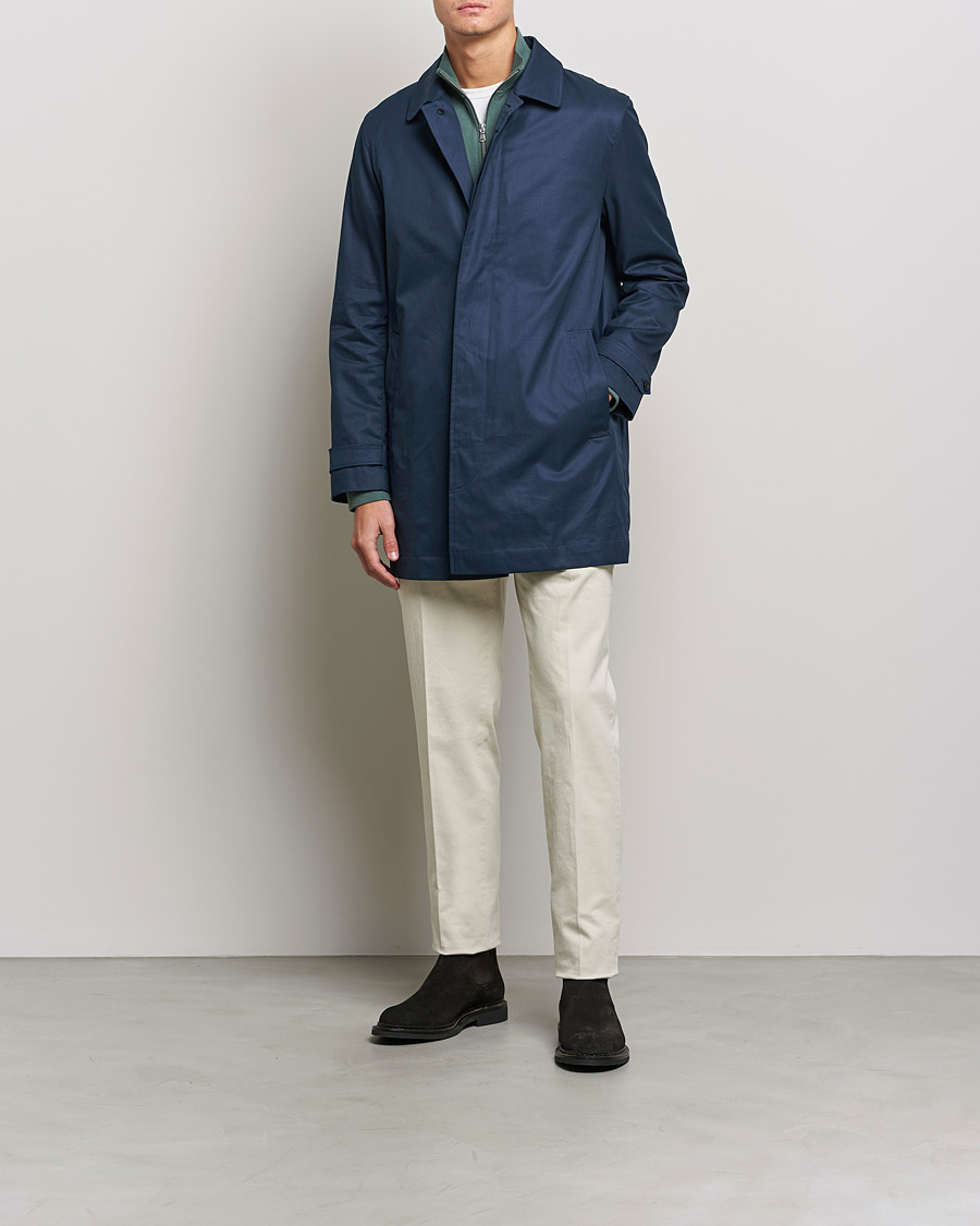 Herre | Jakker | Sunspel | Paul Weller Technical Cotton Mac Night Sky