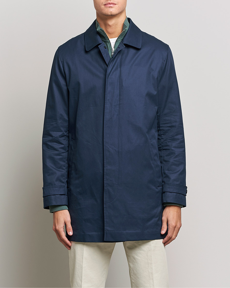 Herre | Jakker | Sunspel | Paul Weller Technical Cotton Mac Night Sky