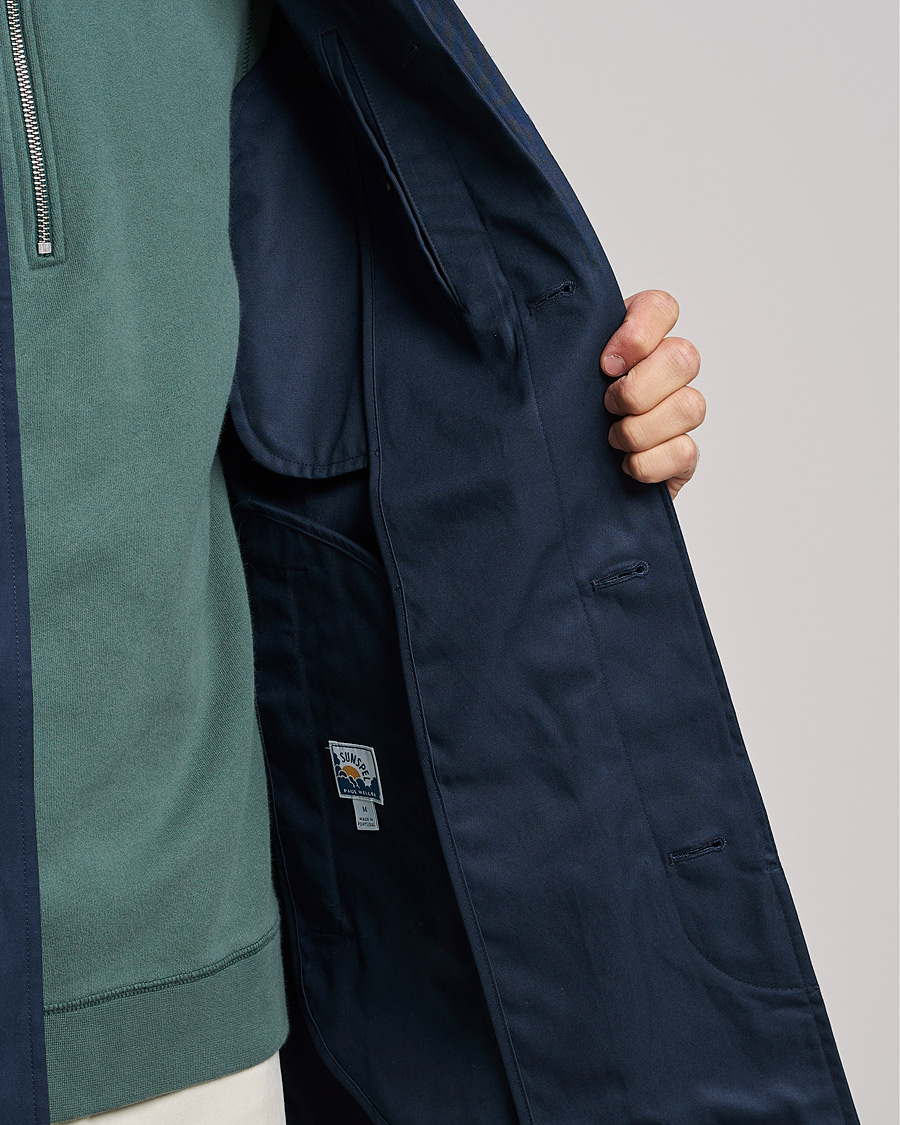 Herre | Jakker | Sunspel | Paul Weller Technical Cotton Mac Night Sky