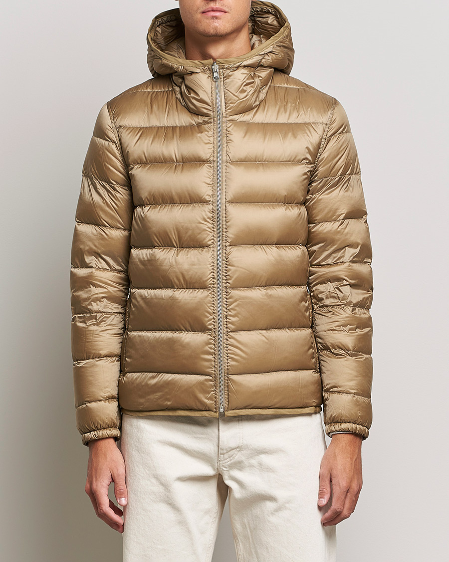 Herre | Jakker | Ten c | Hooded Down Liner Beige
