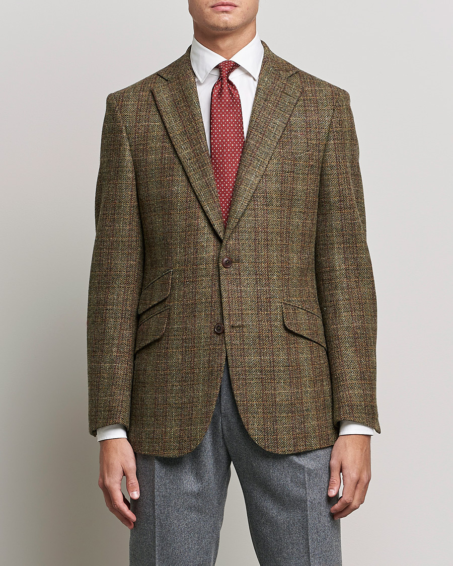 Herre | Tweedblazer | Walker Slater | Edward Wool Donegal Blazer Green