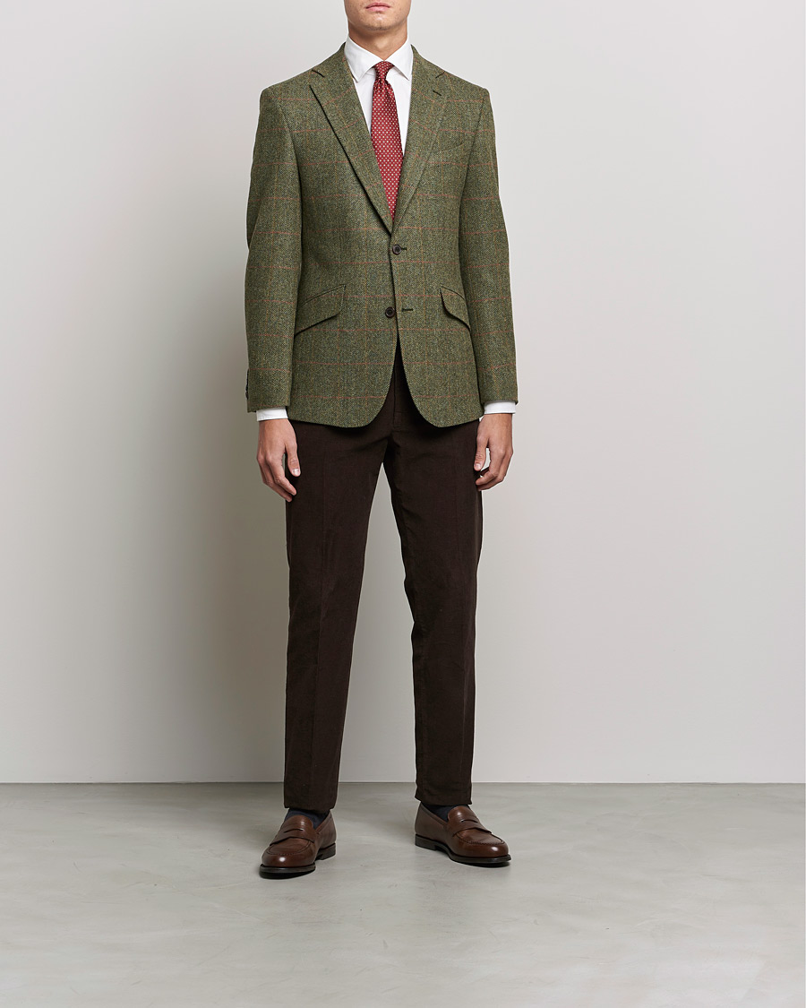 Herre | Blazere & jakker | Walker Slater | Edward Lambswool Tweed Blazer Green