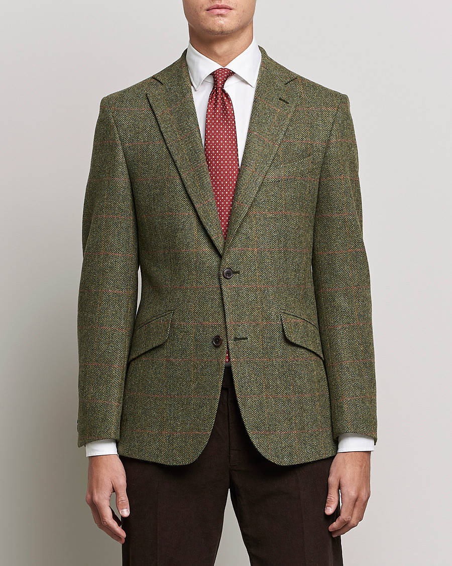 Herre | Blazere & jakker | Walker Slater | Edward Lambswool Tweed Blazer Green