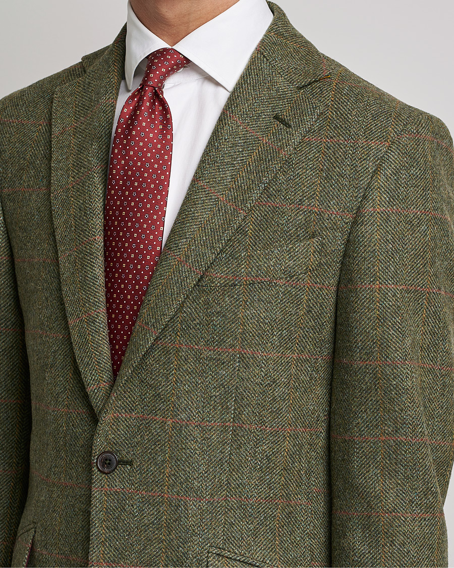 Herre | Blazere & jakker | Walker Slater | Edward Lambswool Tweed Blazer Green