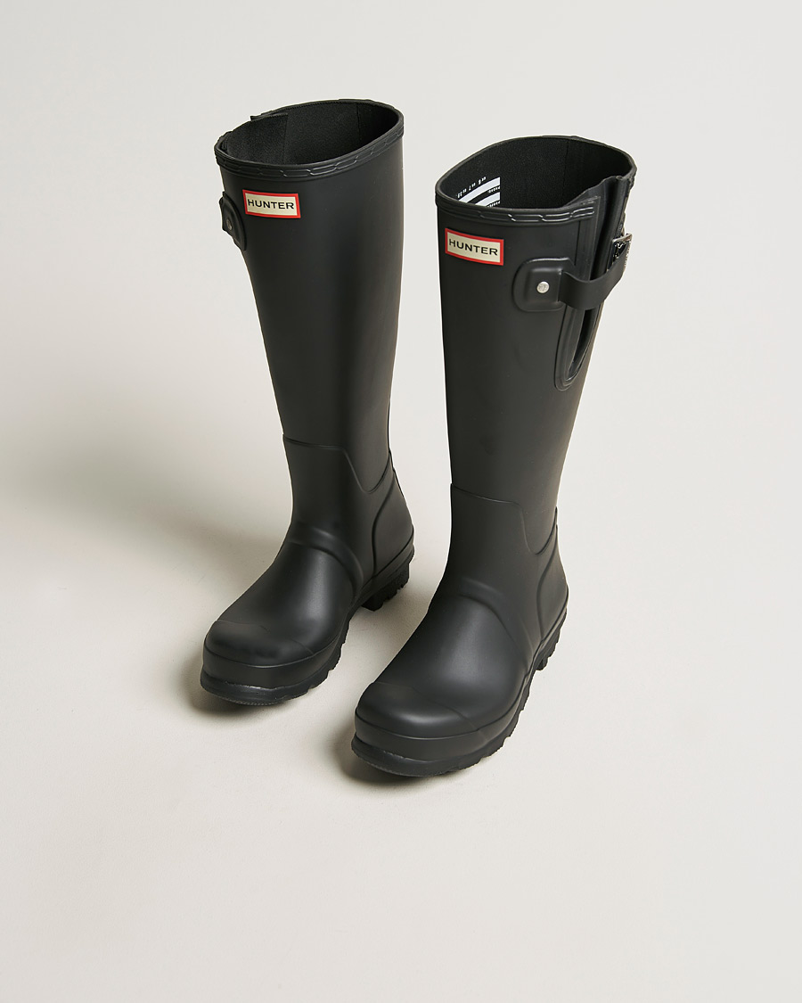 spise Lånte Kapel Hunter Boots Original Tall Side Adjustable Boot Black - CareOfCarl.dk