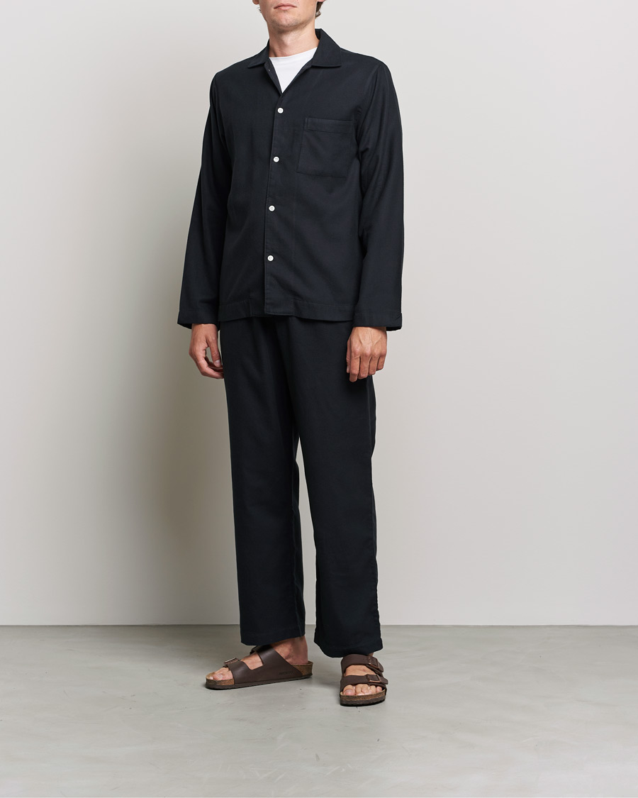 Herre | Pyjamas & Morgenkåber | Tekla | Flannel Pyjama Pants Lucid Black
