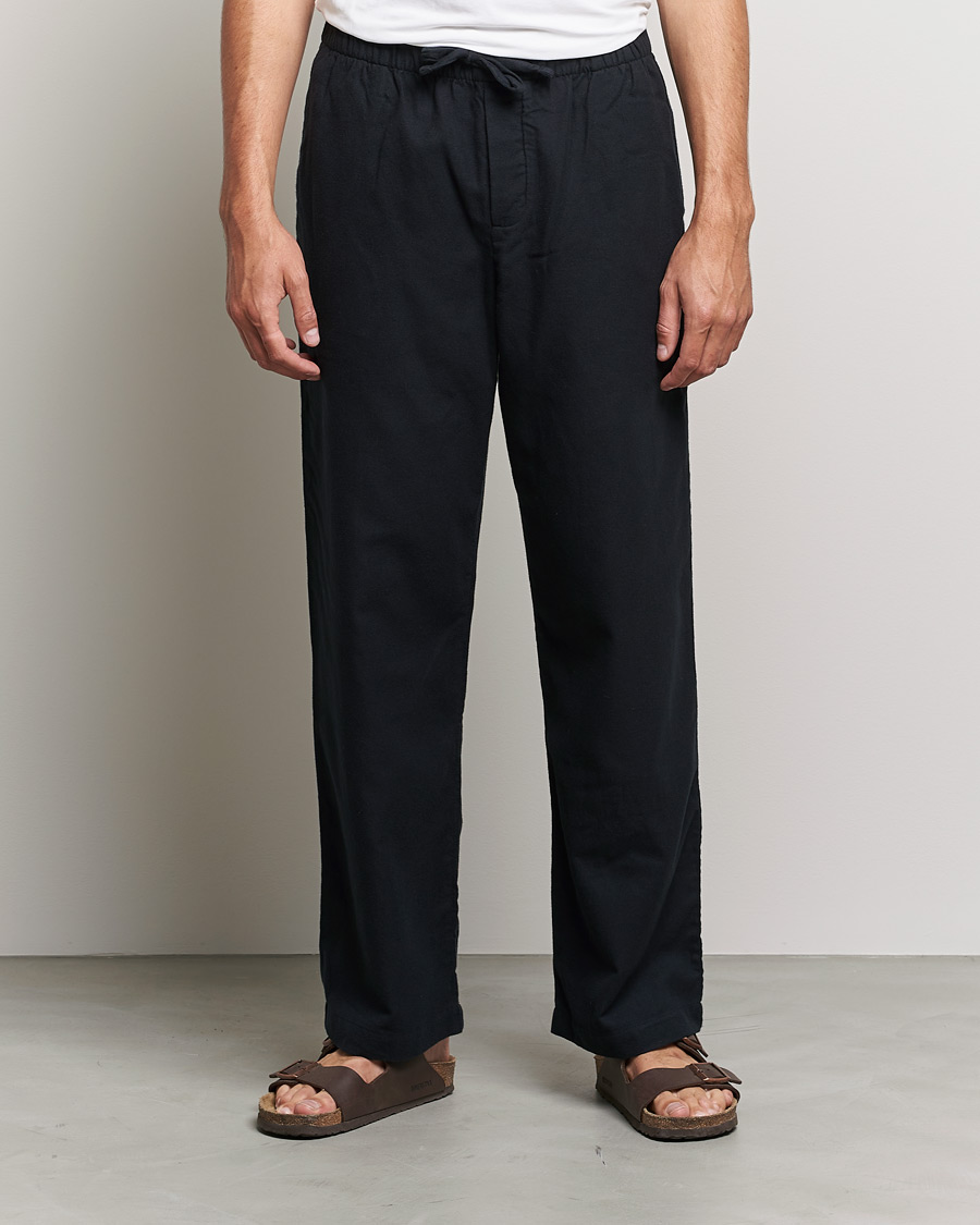 Herre | Pyjamas & Morgenkåber | Tekla | Flannel Pyjama Pants Lucid Black