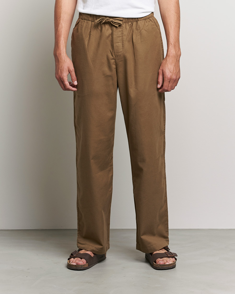 Herre | New Nordics | Tekla | Flannel Pyjama Pants Moss