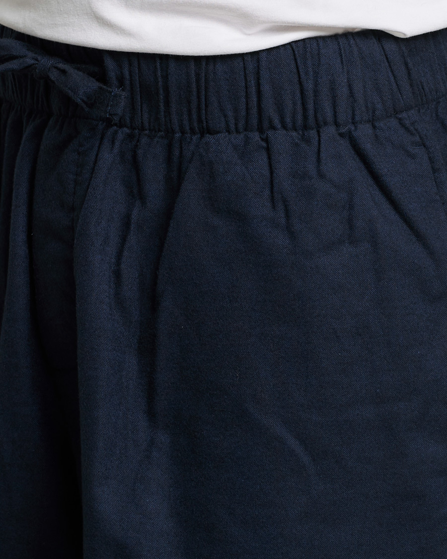 Herre | Pyjamas & Morgenkåber | Tekla | Flannel Pyjama Shorts Midnight Blue
