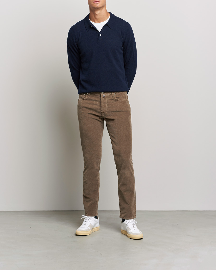 Herre | 5-pocket bukser | Jacob Cohën | Bard 5-Pocket Corduroy Trousers Taupe