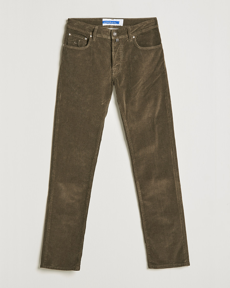 Herre | Bukser | Jacob Cohën | Bard 5-Pocket Corduroy Trousers Brown