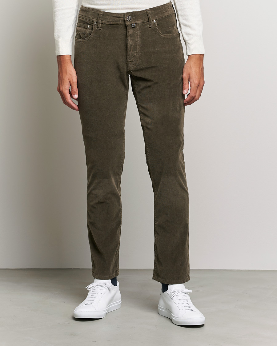 Herre | Bukser | Jacob Cohën | Bard 5-Pocket Corduroy Trousers Brown