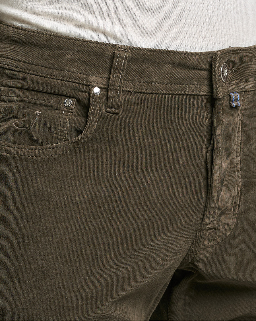 Herre | Bukser | Jacob Cohën | Bard 5-Pocket Corduroy Trousers Brown