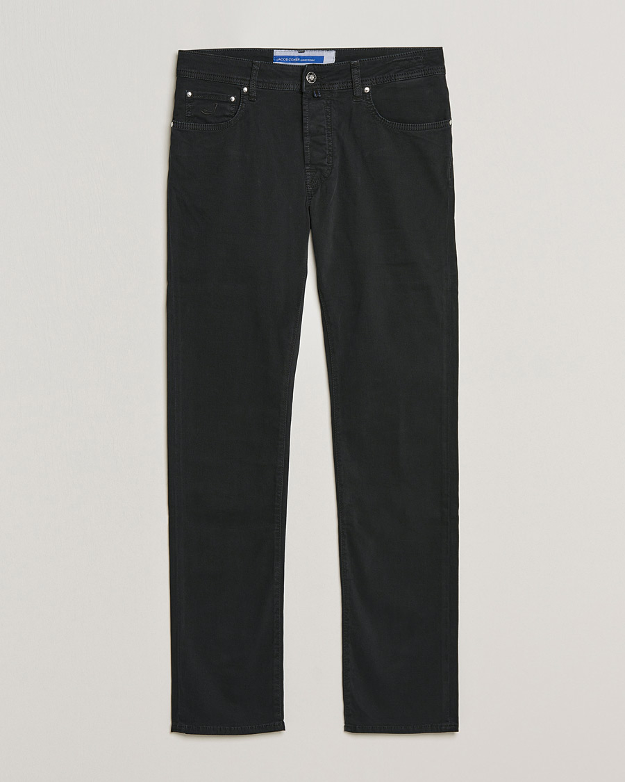 Herre | Bukser | Jacob Cohën | Bard 5-Pocket Cotton Trousers Black