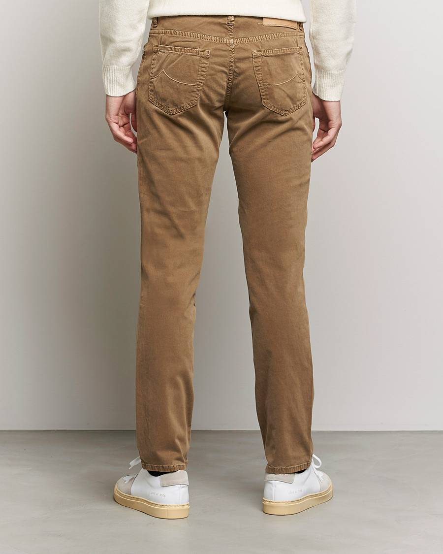 Herre | Bukser | Jacob Cohën | Bard 5-Pocket Cotton Trousers Light Brown