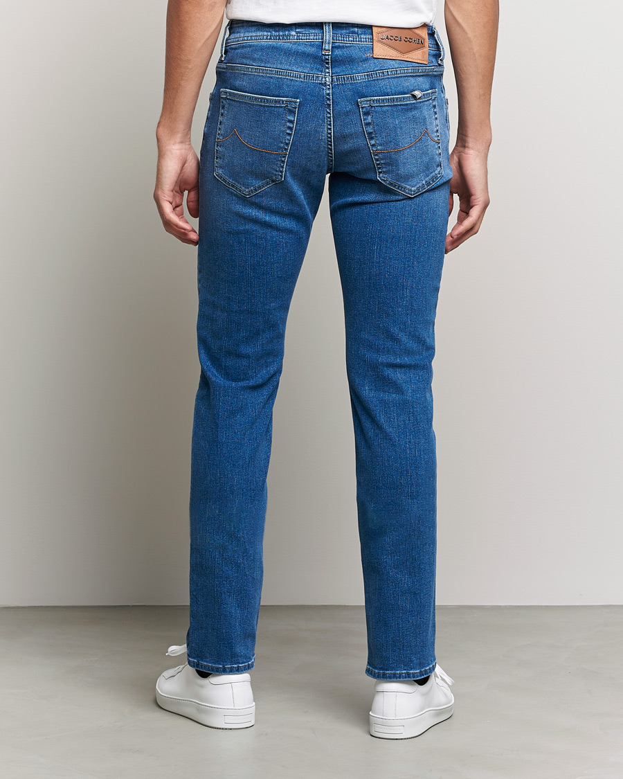 Herre | Jeans | Jacob Cohën | Nick Slim Fit Stretch Jeans Light Blue