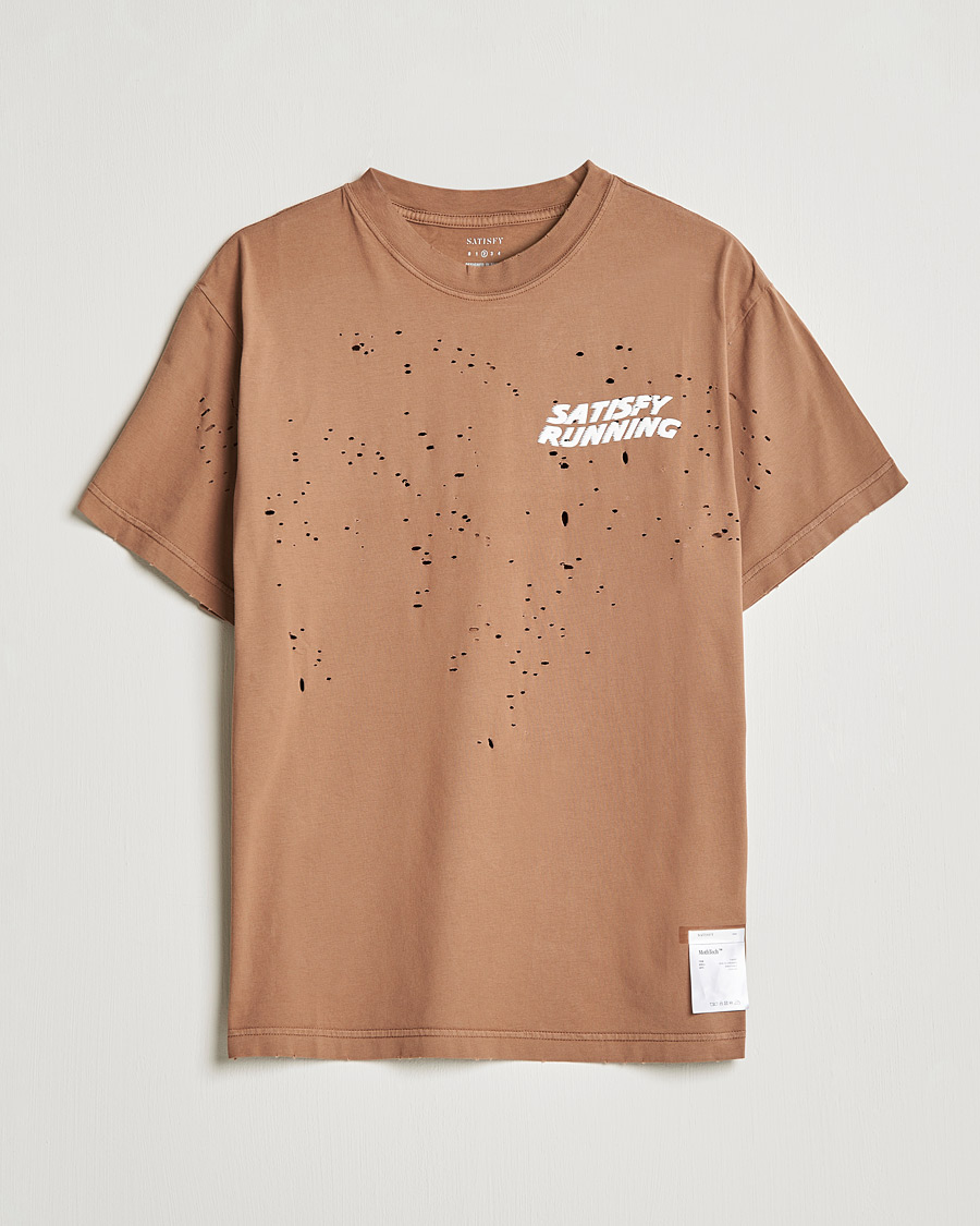 Herre | T-Shirts | Satisfy | MothTech Distressed T-Shirt Thrush
