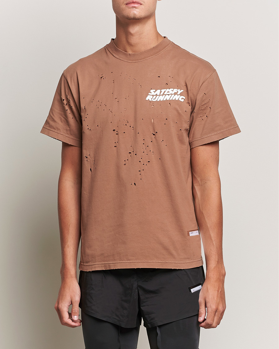 Herre | T-Shirts | Satisfy | MothTech Distressed T-Shirt Thrush
