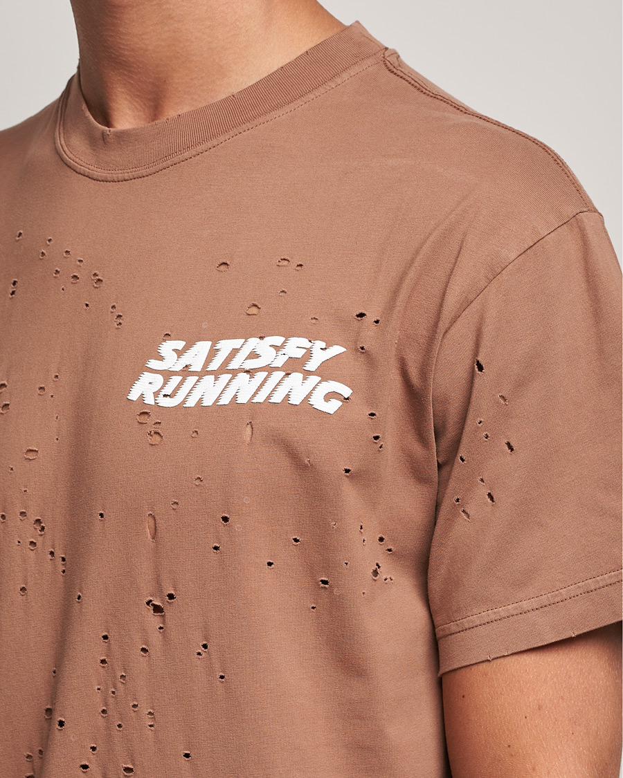 Herre | T-Shirts | Satisfy | MothTech Distressed T-Shirt Thrush