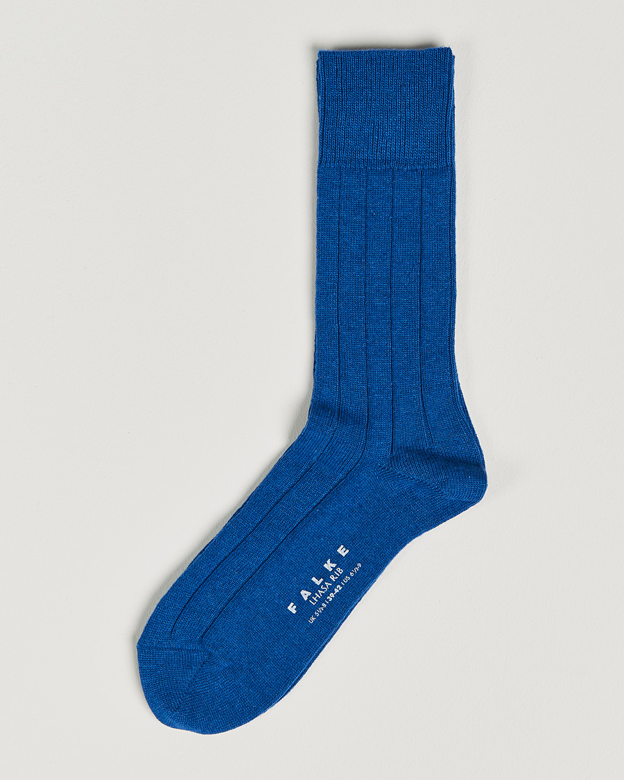 Herre | Undertøj | Falke | Lhasa Cashmere Socks Sapphire Blue