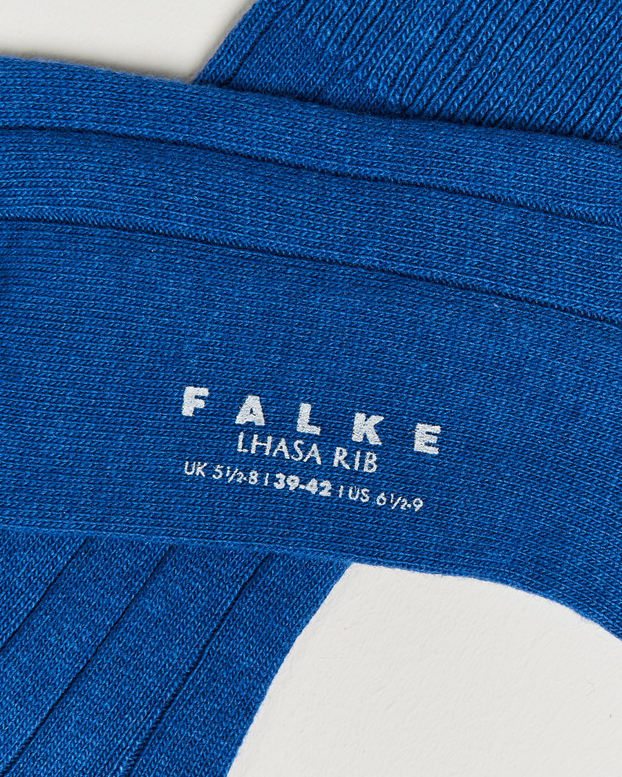 Herre | Undertøj | Falke | Lhasa Cashmere Socks Sapphire Blue