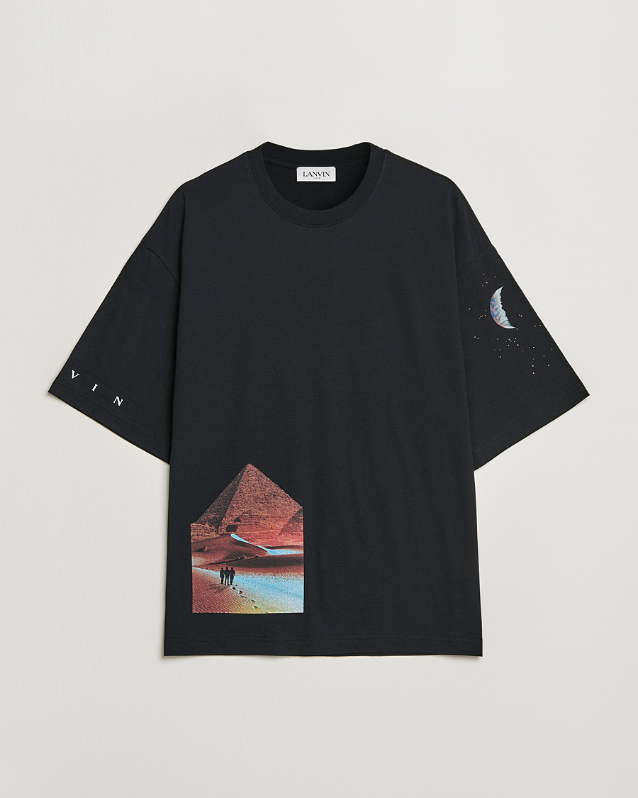 Herre | T-Shirts | Lanvin | Sci-Fi Printed T-Shirt Black
