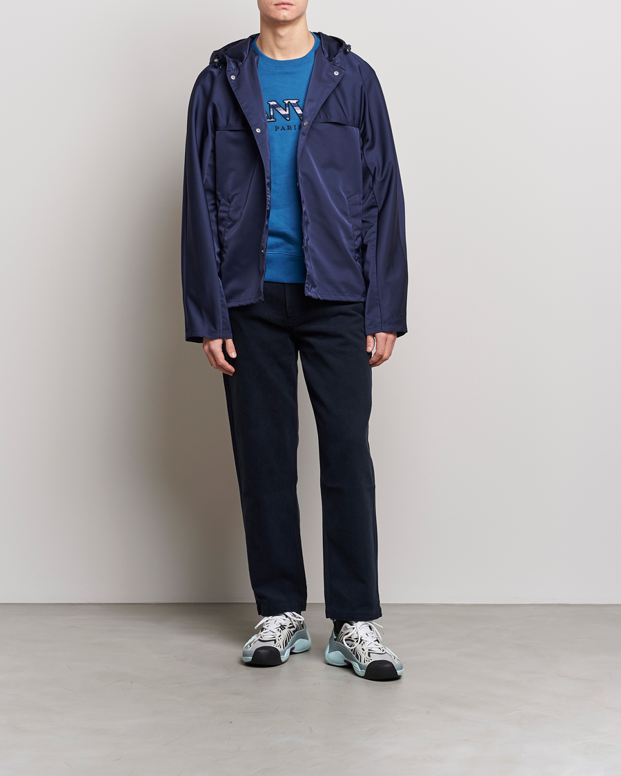 Herre | Jakker | Lanvin | Packable Windbreaker Ink Blue