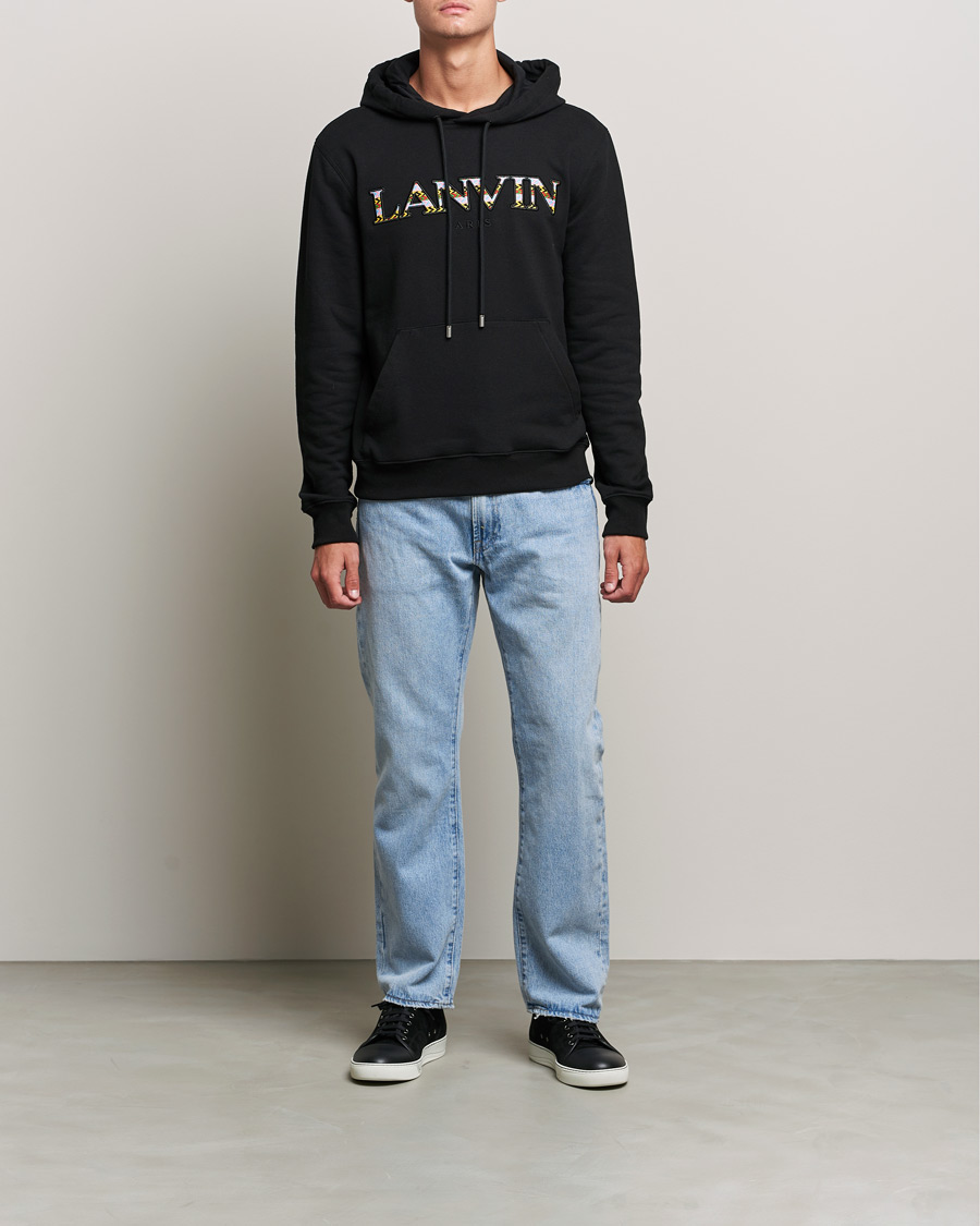 Herre | Trøjer | Lanvin | Curb Logo Hoodie Black