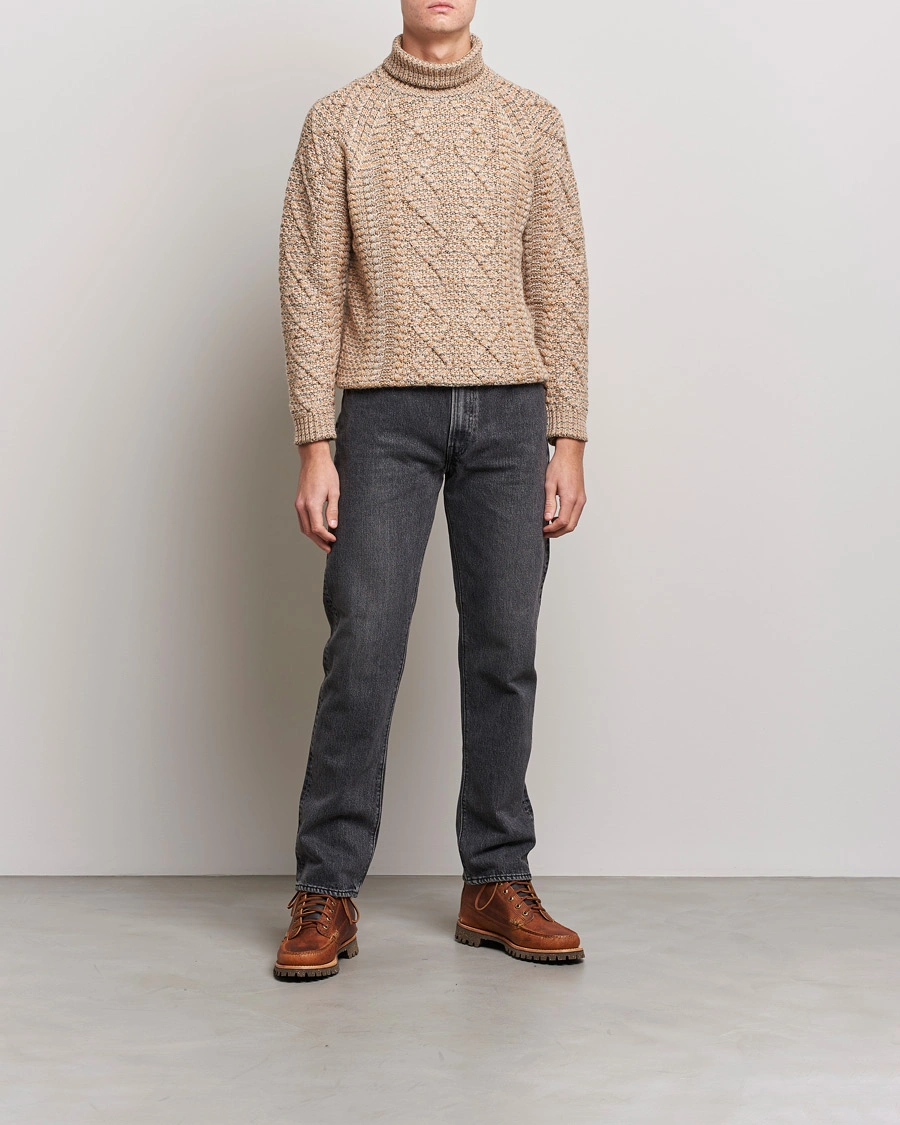 Herre | Trøjer | Snow Peak | Alpaca Mix Turtleneck Ecru
