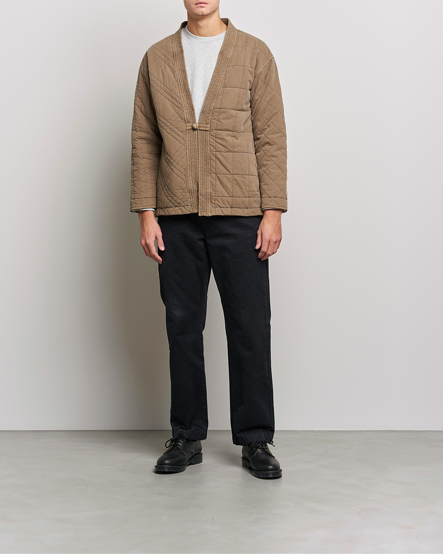 Herre | Trøjer | Snow Peak | Patchwork Quilted Noragi Jacket Brown