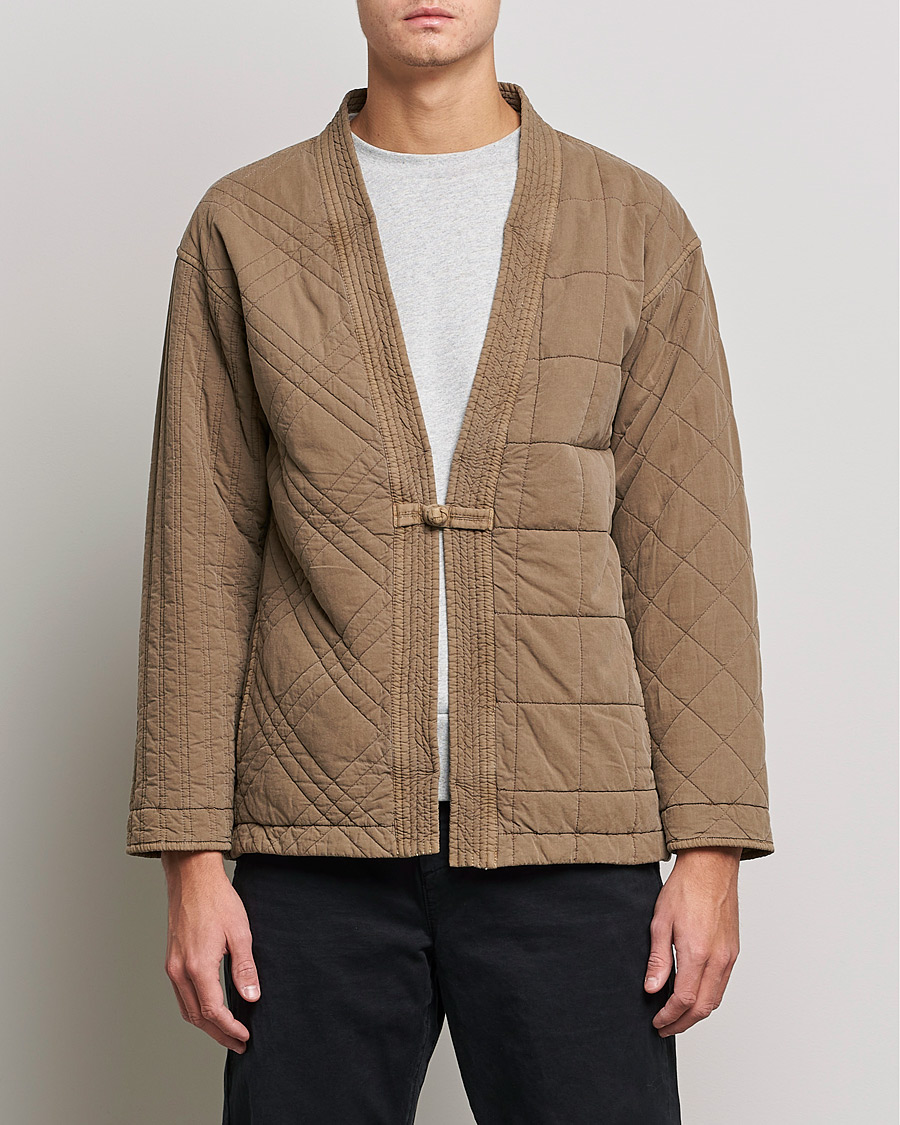 Herre | Trøjer | Snow Peak | Patchwork Quilted Noragi Jacket Brown