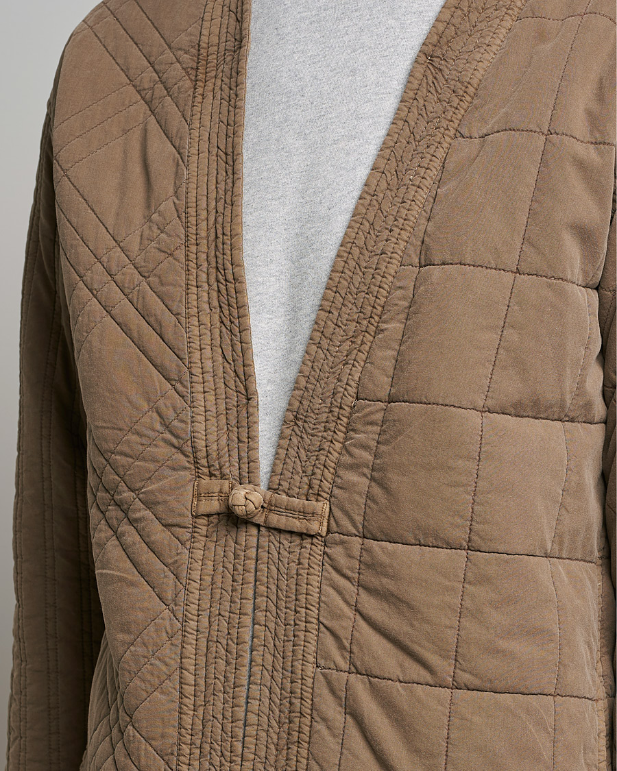 Herre | Trøjer | Snow Peak | Patchwork Quilted Noragi Jacket Brown